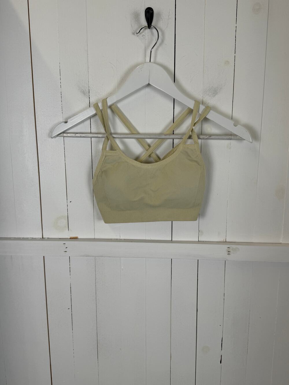 Nux Tan Sensil Nylon Sports Bra Size S New Without Tags